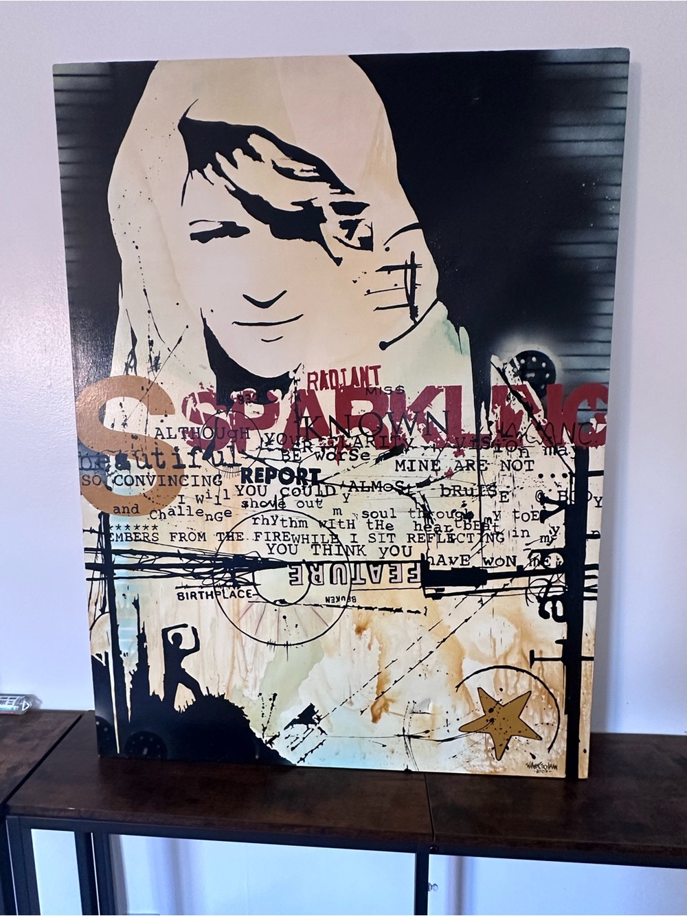 William Goodman painting (early years, 2007) Mixed Media Street Art Canvas